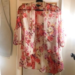 lumiere floral kimono